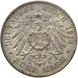 GERMANIA Ludwig III (1912-1918) 5 ... 