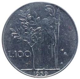 REPUBBLICA ITALIANA 100 Lire 1959 ... 