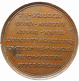Arezzo Medaglia 1816 Th. Sgriccio, ... 