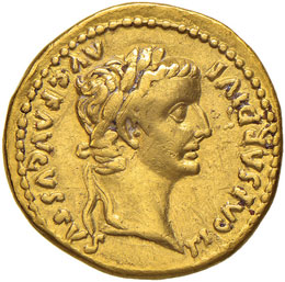 Tiberio (14-37) Aureo – Testa ... 