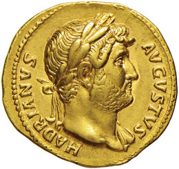 Adriano (117-138) Aureo – Testa ... 