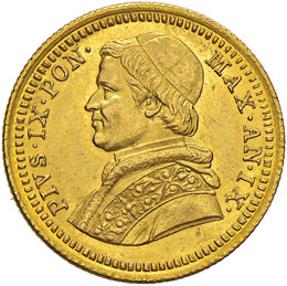 Pio IX (1846-1878) 2,50 Scudi 1854 ... 