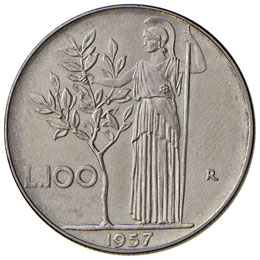 REPUBBLICA ITALIANA 100 Lire 1957 ... 