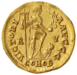 Onorio (395-423) Solido (Ravenna) ... 