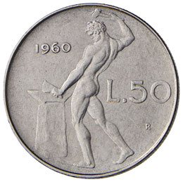 REPUBBLICA ITALIANA 50 Lire 1960 ... 