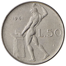 REPUBBLICA ITALIANA 50 Lire 1961 ... 