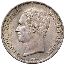 BELGIO Leopoldo I (1831-1865) 2,50 ... 