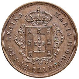 MADEIRA 10 Reis 1842 – KM 2 CU ... 