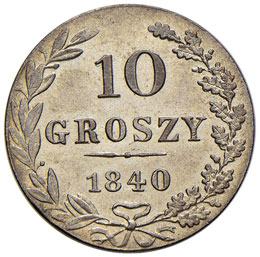 POLONIA 10 Groszy 1840 – KM 113a ... 
