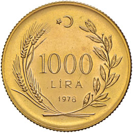 TURCHIA Repubblica – 1.000 Lira ... 
