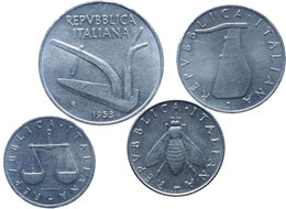 Repubblica italiana - 10 Lire, 5 ... 