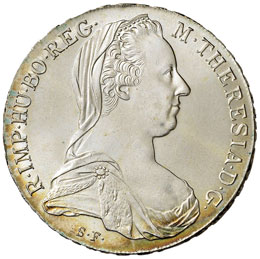 AUSTRIA Tallero 1780 Riconio - AG