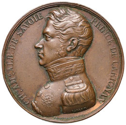 Savoia Carlo Alberto Medaglia 1823 ... 