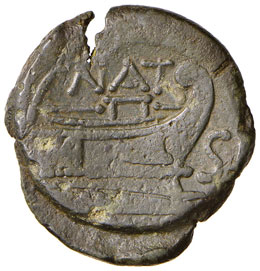 Pinaria - Semisse (155 a.C.) Testa ... 