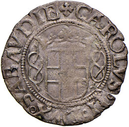 Carlo II (1504-1553) Grosso Aosta ... 
