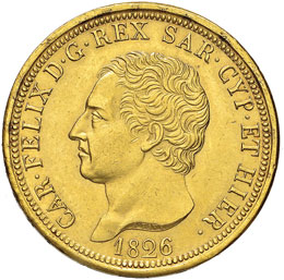 Carlo Felice (1821-1831) 80 Lire ... 