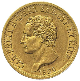 Carlo Felice (1821-1831) 20 Lire ... 