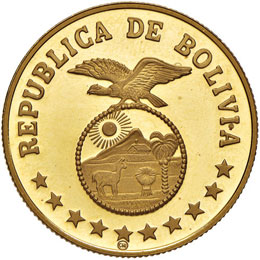 BOLIVIA 4.000 Pesos - Fr. 44 AU (g ... 