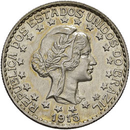BRASILE 2.000 Reis 1913 – KM 511 ... 