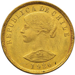 CILE  100 Pesos 1926 – Fr. 54 AU ... 