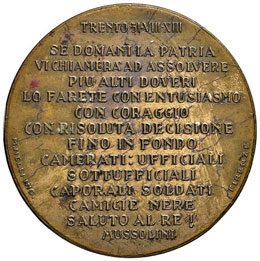 FASCISMO Medaglia 1935 Discorso di ... 