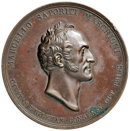 Marcello Saporiti - Medaglia 1830 ... 