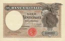 Banca d’Italia - 25 Lire ... 