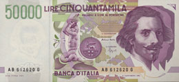 Banca d’Italia 50.000 Lire 1992 ... 