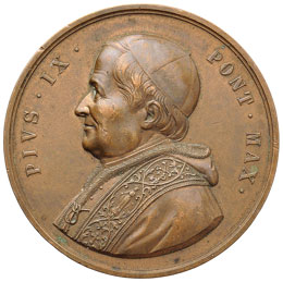 Pio IX (1846-1878) Medaglia post ... 