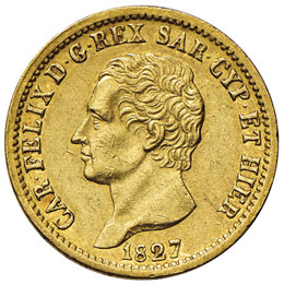 Carlo Felice (1821-1831) 20 Lire ... 