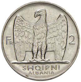 ALBANIA Zog (1946-) 2 Franca 1926 ... 