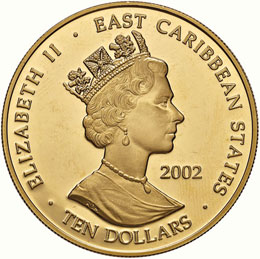 EAST CARIBBEAN STATES 10 Dollari ... 