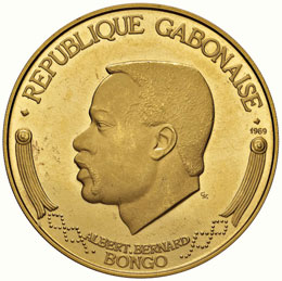 GABON 1.000 Franchi 1969 Apollo 11 ... 