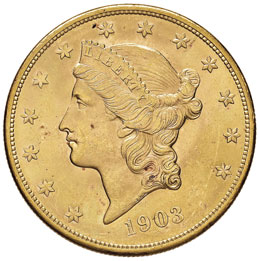 USA 20 Dollari 1903 – Fr. 169 AU ... 