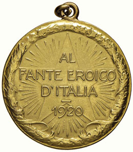 Medaglia 1920 Al Fante eroico – ... 