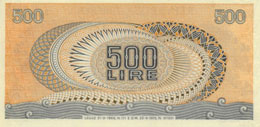 Banca d’Italia – 500 Lire ... 