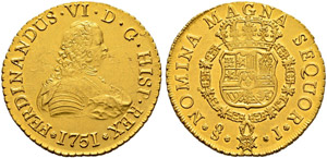 CHILE - Fernando VI. 1746-1760. 8 ... 