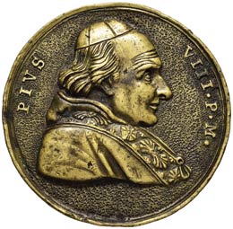 Pio VIII (1829-1830) Placchetta ... 
