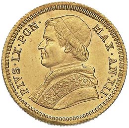 Pio IX (1846-1878) 2,50 Scudi 1857 ... 