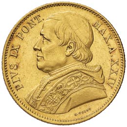 Pio IX (1846-1878) 100 Lire 1869 ... 