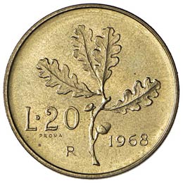 Repubblica italiana – 20 Lire ... 