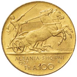 ALBANIA Zog (1925-1939) 100 Franca ... 