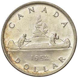 CANADA Dollaro 1935, 1952 – AG ... 