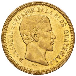GUATEMALA 4 Pesos 1869 – Fr. 43 ... 