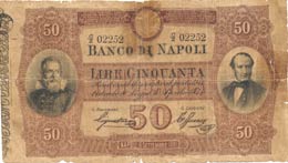 Banco di Napoli 50 Lire Galilei ... 