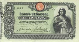 Banco di Napoli 50 Lire 15/07/1896 ... 