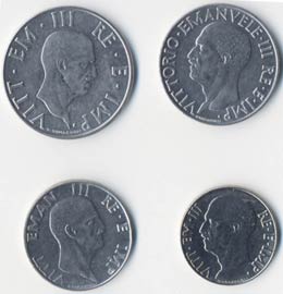 2 Lire, lira, 50 e 20 Cent. 1940 - ... 