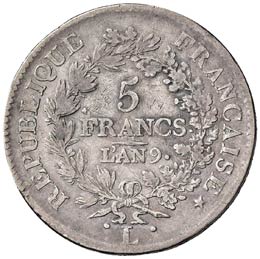 FRANCIA Consolato (1799-1804) 5 ... 