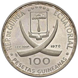 GUINEA EQUATORIALE 100 Pesetas ... 