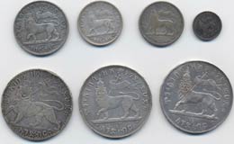 7 Monete d’argento d’Etiopia. ... 